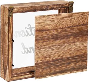 Caisse d'épargne de voyage personnalisée tirelire en bois ombre boîte de fonds de lune de miel grandes tirelires en bois pour adultes - Product Image 4