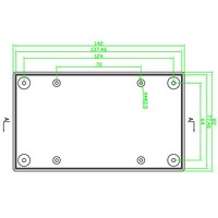 Petites boîtes de projet de haut-parleur en plastique ABS boîtier de personnalisation boîtier de boîte de jonction de boîtier électrique