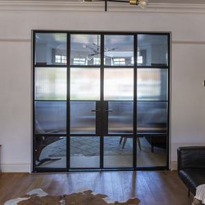 <span class=keywords><strong>Porte</strong></span> en acier de qualité supérieure avec vitrage Low-e, isolation thermique pour la maison - Product Image 3