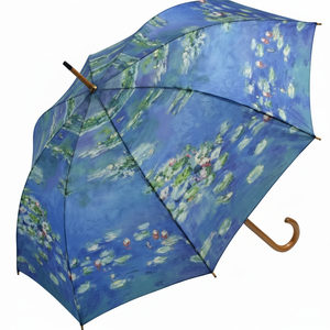 AU-02226 disegno artistico "ninfee II" di Monet ombrello in legno - Product Image 1