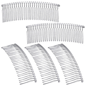 Vente en gros <span class=keywords><strong>de</strong></span> haute qualité 10 15 <span class=keywords><strong>et</strong></span> 20 30 dents fil torsadé argent or peigne à cheveux <span class=keywords><strong>de</strong></span> <span class=keywords><strong>mariée</strong></span> en métal personnalisé pour voiles <span class=keywords><strong>de</strong></span> mariage - Product Image 4