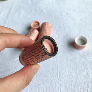 100% di cartone Kraft vuoto biodegradabile Push up contenitori deodoranti 0.15 oz tubi di cartone di carta organiche per balsamo per labbra - Product Image 5