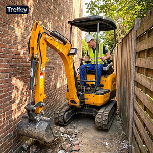 <span class=keywords><strong>Mini</strong></span>-excavatrice sur chenilles de 2 tonnes CE EPA Euro 5 pour fosses de feu, fosses à barbecue, fours à pizza extérieurs et travaux de construction - Product Image 1