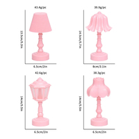 Lampe de table miniature en forme de bourgeon de fleur pour maison de poupée, veilleuse, meubles, modèle de maison, jouet, accessoires pour maison de poupée, 1:12