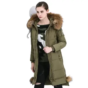 黑色城市毛皮连帽时尚可打包女性粉红色新款便宜保持温暖绿色女性短冬季大衣河豚夹克