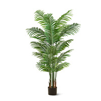 Vente en gros de palmiers artificiels en plastique Starmap Dypsis Lutescens en pot, faux palmiers artificiels de 60 à 210 cm, décoration intérieure/extérieure
