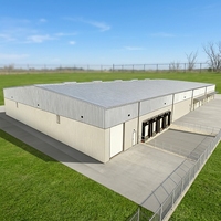 Atelier moderne certifié EN1090 à structure en acier lourd, cadre en poutre H entièrement soudé, rail de grue, piste de guidage, entrepôt de transformation industrielle