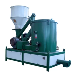 Quemador de pellets de madera de combustible de biomasa industrial de alto poder calorífico con sistema automático de eliminación de cenizas