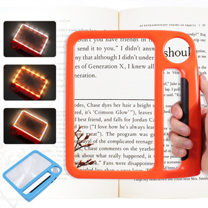 5X 10X Full-Page Magnifying Glass With 3 <b>Light</b> Mode Rechargeable Handheld for Seniors <b>Reading</b> <b>Books</b> Inspection - Product Image 2