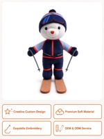 Peluche personnalisée de dessin animé, jouet en peluche mignon et doux avec rembourrage en coton PP pour enfants de 14 ans et plus