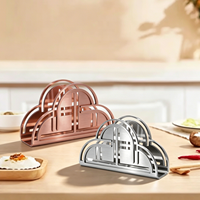 Porte-serviettes en acier inoxydable, distributeur de mouchoirs de table, boîte pour la maison, les fêtes, la décoration de table à manger