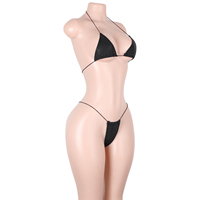 Tenues de Danse Exotiques : Ensembles Lingerie Deux Pièces à Lacets, Hauts Halter et Strings Ouverts dans le Dos – Parfaits pour les Performances et les Festivals