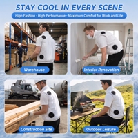 Veste de refroidissement semi-conductrice OEM personnalisée pour l'été, vêtement climatisé portable pour les travailleurs de la construction et les travailleurs en extérieur