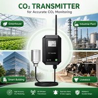 Moniteur de CO2 numérique NDIR sans fil haute précision, conception séparée, IP67 avec LoRaWAN 4G NB-IoT RS485 pour ferme intelligente et serre CEA