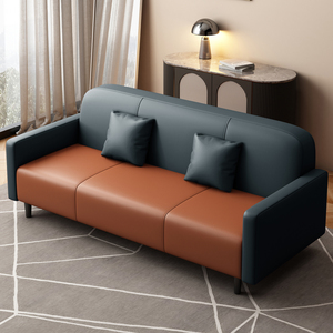 Venta Directa de Fábrica, Juego de Sofás Modernos de Lujo para Sala de Estar, Material de PU, Relleno de Esponja, Sofá Doble, Diseño Elegante - Product Image 2