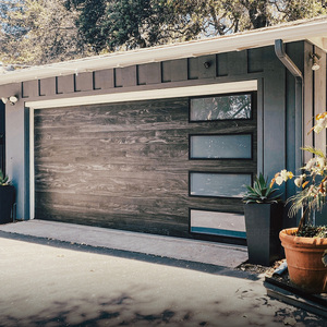<span class=keywords><strong>Porte</strong></span> <span class=keywords><strong>de</strong></span> garage <span class=keywords><strong>sectionnelle</strong></span> automatique <span class=keywords><strong>de</strong></span> style <span class=keywords><strong>grange</strong></span> Alucasa, en alliage d'aluminium et verre, au look rustique pour villas - Product Image 6