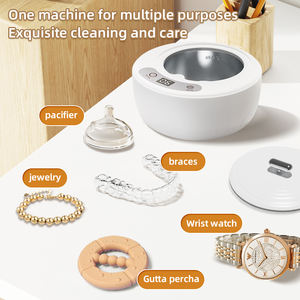 เครื่องทำความสะอาดฟันปลอมแบบอัลตราโซนิคขนาดเล็กพกพาได้มีที่จับเวลา - Product Image 5