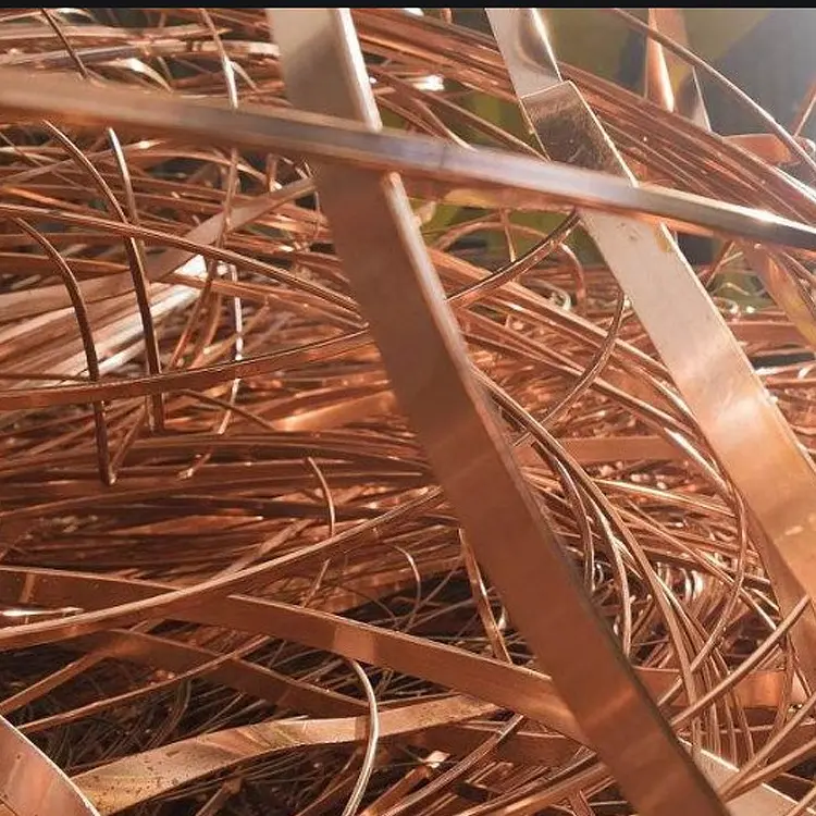 Rottami di filo di rame di alta qualità 99.9% fornitura di rottami di rame per bacche di metallo industriale