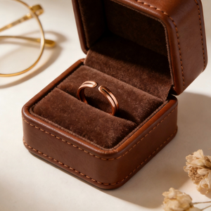 Original Reines Kupfer Fingerring Bio-Magnettherapie Zweischichtiger Gesundheitsschmuck für Frauen Männer Großhandel Anpassbarer Verstellbarer <span class=keywords><strong>Ring</strong></span> - Product Image 2