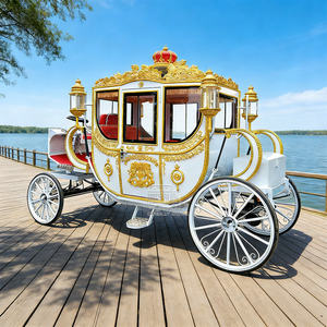 Chariot de Mariage Classique Royal de Luxe de Haute Qualité pour Transport Spécial de Contes de Fées - Product Image 1