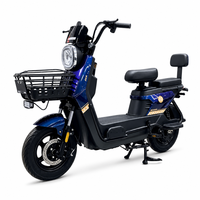 Vélo électrique urbain fabriqué en Chine, scooter électrique 60V avec panier avant, batterie au plomb-acide, freins doubles, vente en gros OEM ODM