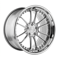 Jantes forgées SR8 de 20, 21 et 22 pouces, légères, personnalisées, 2 pièces, performance CNC, pour Porsche 911, BMW M3, Audi RS6, avec déport