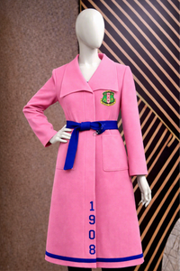 Alfa |   Kapa |   Abrigo de Lana de Alta Calidad para Mujer, Estilo Trench Coat, con Cinturón, de la Hermandad Alpha - Product Image 1