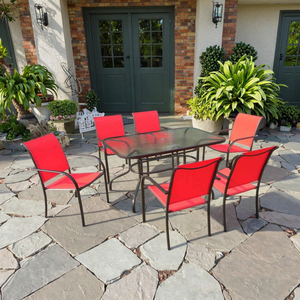 <span class=keywords><strong>Fauteuil</strong></span> de jardin moderne <span class=keywords><strong>confortable</strong></span> et respirant en tissu textilène, cadre en métal robuste, empilable, pour villa, cour, patio - Product Image 5