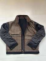 Veste de travail réversible pour hommes style Detroit J97 en toile délavée avec col en velours côtelé, manteau décontracté doublé, logo personnalisé, vente en gros