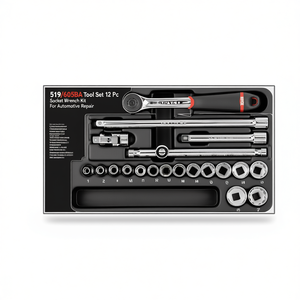 519/605BA Tool <b>Set</b> 12 <b>Pc</b> Socket Wrench Kit For Automotive Repair - Product Image 2