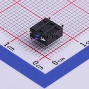 UK-B0228G43-SPJZ25Y Tactile Switch SMD-4P,6x6mm Switch Single Pole Single Throw Round Button 2.5N Vertical Mount - Product Image 2