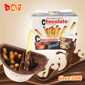 OEM Candy Wholesale Custom Private Label Halal Snacks Dubai Chocolate <strong>Dip</strong> Cups Biscuit Dipping Sauce Cup for Children ODM - Product Image 3