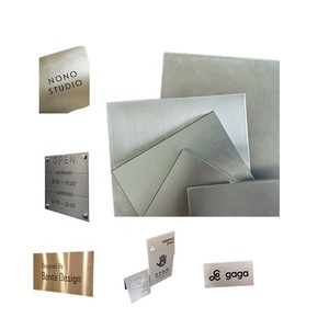 Großhandel kunden spezifische Farbe Name Größe Laser markierung Edelstahl Metall Visitenkarten mit Logo Qr <span class=keywords><strong>Code</strong></span> - Product Image 4