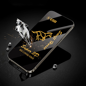 Protection d'écran en verre trempé Super 3D à bords incurvés 9H anti-rayures, anti-chocs et anti-traces de doigts pour <span class=keywords><strong>iPhone</strong></span> 11/12/16/17 Pro Max - Product Image 6