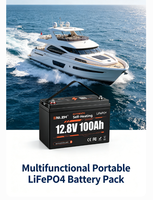 Batterie LiFePO4 Enlzh 12,8 V 100 Ah avec auto-chauffage intégré, batterie lithium-ion pour camping-car, yacht, motorhome, UPS, trottinette électrique, AGV