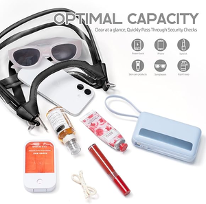 Borsa trasparente trasparente Best-Seller transfrontaliera borsa trasparente con ascella in PVC borsa a tracolla portatile impermeabile per eventi da stadio - Product Image 3