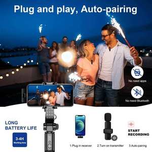 Offre Spéciale Plug Play revers <span class=keywords><strong>sans</strong></span> <span class=keywords><strong>fil</strong></span> <span class=keywords><strong>micro</strong></span> <span class=keywords><strong>cravate</strong></span> réduction de bruit micros pinces à revers professionnel <span class=keywords><strong>sans</strong></span> <span class=keywords><strong>fil</strong></span> Lavalier Microphone - Product Image 6