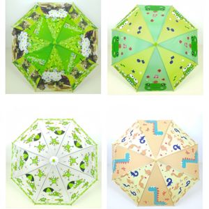 Parapluies pour enfants en gros, anti-pincement, ouverture automatique, parapluies à bâton pour enfants, impression personnalisée de dessins animés 3D, animaux, parapluies en vrac pour l'école - Product Image 2