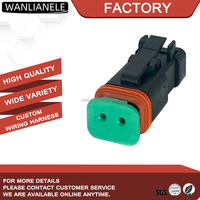 Conector de Cable Eléctrico de 2 Pines, Conector Impermeable para Automóvil DT06-2S-CE05