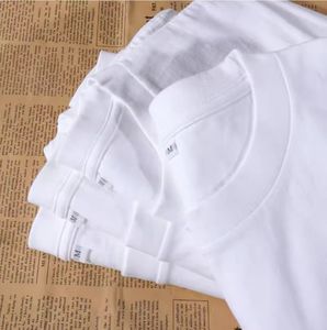 Camiseta FLOWORA 100% algodón, manga corta, corte regular, cuello redondo, jersey blanco liso con estampado por transferencia térmica - Product Image 1