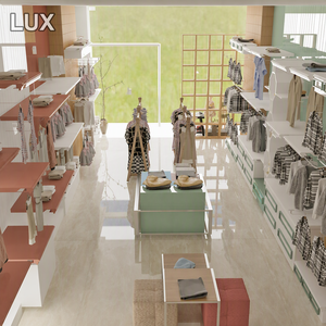 Exhibidores de Ropa para Niños Modernos y Personalizados LUX, Muebles para Tiendas de Ropa Infantil, Diseño Interior de Tienda de Bebés en Madera - Product Image 6