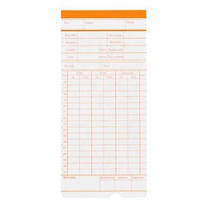 Electronic Weekly Office Staffs Time Recorder Attendance Punching Card Monthly Time Recorder Card - Product Image 5