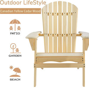 Nuevos Productos, Muebles de Patio de Cedro Amarillo Canadiense, Tumbona Plegable, Silla Adirondack de Madera para Ensamblar, en Venta - Product Image 2