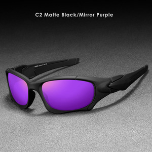 Occhiali da Sole Sportivi di Alta Qualità per Uomo e Donna, Spedizione Rapida, per Guida e Attività all'Aperto, Montature in PC Gialle, Viola, Rosse e <span class=keywords><strong>Blu</strong></span> - Product Image 3
