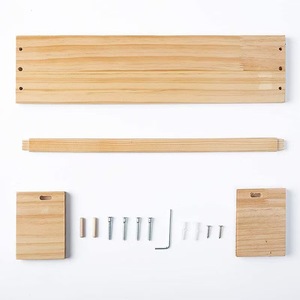 Wall Mounted Wooden <b>Shelf</b> Natural Wood Color Rectangle Countertop Multipurpose Home Decoration Display <b>Rack</b> - Product Image 4