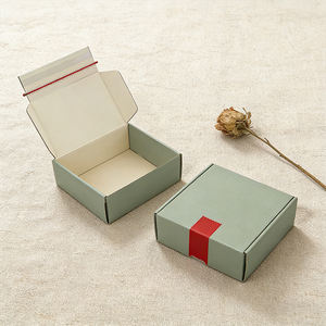 Caja de Cartón Corrugado para Regalos, con Tira Desprendible, Impresa y Autosellable, Personalizable en Color, Reciclable, para Recuerdos de <span class=keywords><strong>Bautizo</strong></span> - Product Image 1