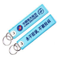 Porte-clés en tissu personnalisés avec logo brodé, étiquettes, patchs vierges, porte-clés
