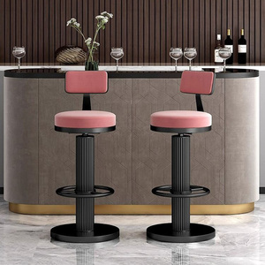 Tabouret <span class=keywords><strong>de</strong></span> <span class=keywords><strong>bar</strong></span> moderne en <span class=keywords><strong>fer</strong></span> doré rose, confortable, rond, pour événements commerciaux, prix <span class=keywords><strong>de</strong></span> gros, pour l'extérieur - Product Image 4