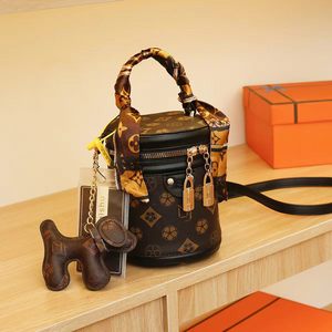 Bolso de mujer de cuero genuino de alta calidad, bolso tipo cubo de diseñador para mujer, bolsos nuevos y elegantes, bolso de moda para mujer - Product Image 3