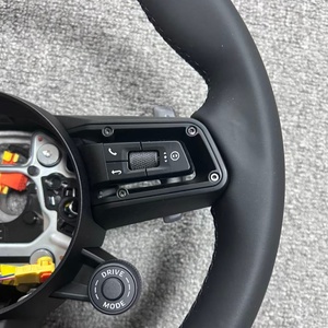 Volante de Cuero Completo sin Botones para <span class=keywords><strong>Porsche</strong></span> Panamera, Macan, Cayenne, 718, Boxster, Cayman, Taycan, <span class=keywords><strong>Carrera</strong></span>, 911, 997, 958 - Product Image 4